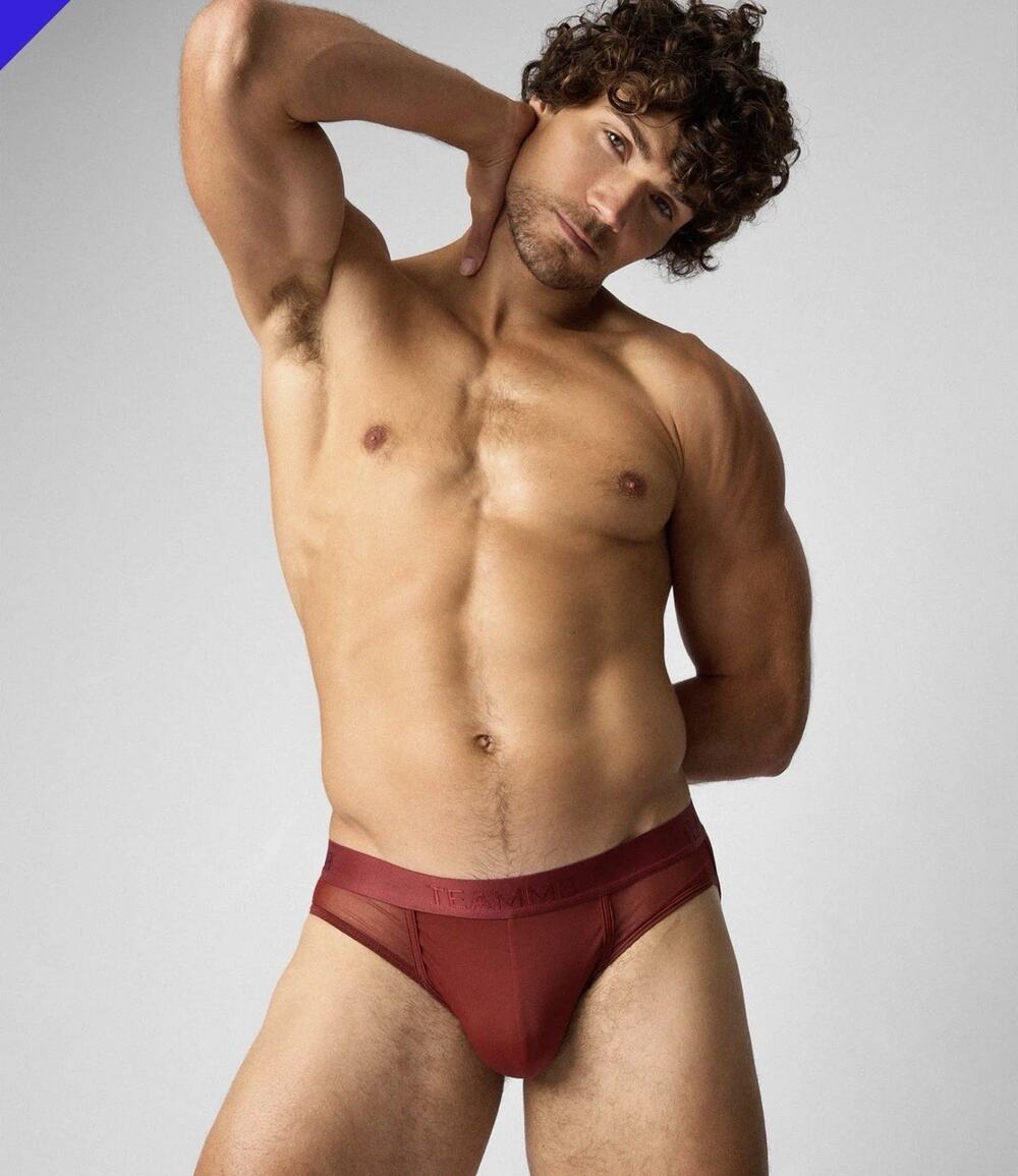 TEAMM8 Score Sheer Slim Jockstrap - Shiraz Small